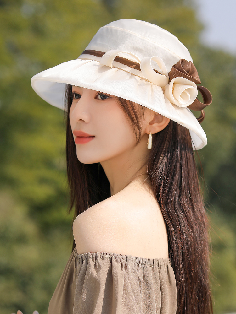 silk fisherman hat for women summer sun hat female 2024 new sun protection hat female uv protection sun hat for women