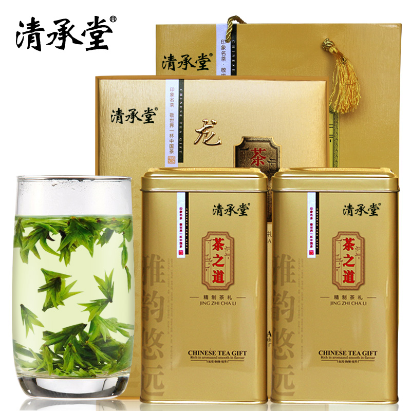 清承堂 2016新茶上市 春茶龙井茶叶礼盒装 绿茶 西湖美景 茶叶产品展示图1