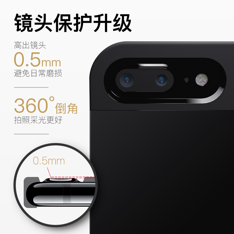 皇尚iPhone7手机壳苹果7plus保护套商务硅胶硬壳男女6创意支架6s产品展示图1