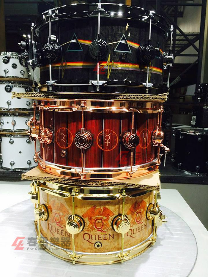 春雷乐器 dw limited edition pink floyd nick 签名限量军鼓