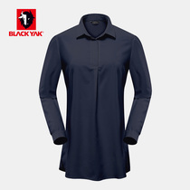 BLACKYAK Ms Bryak's outdoor recreational long-sleeved shirt medium-long shirt female SZW272