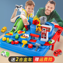 Tibet Yinyi Intelligent Brain Train Railcar Car Breakthrough Great Adventure Kids Toys Girls 3 Years 6 Boys