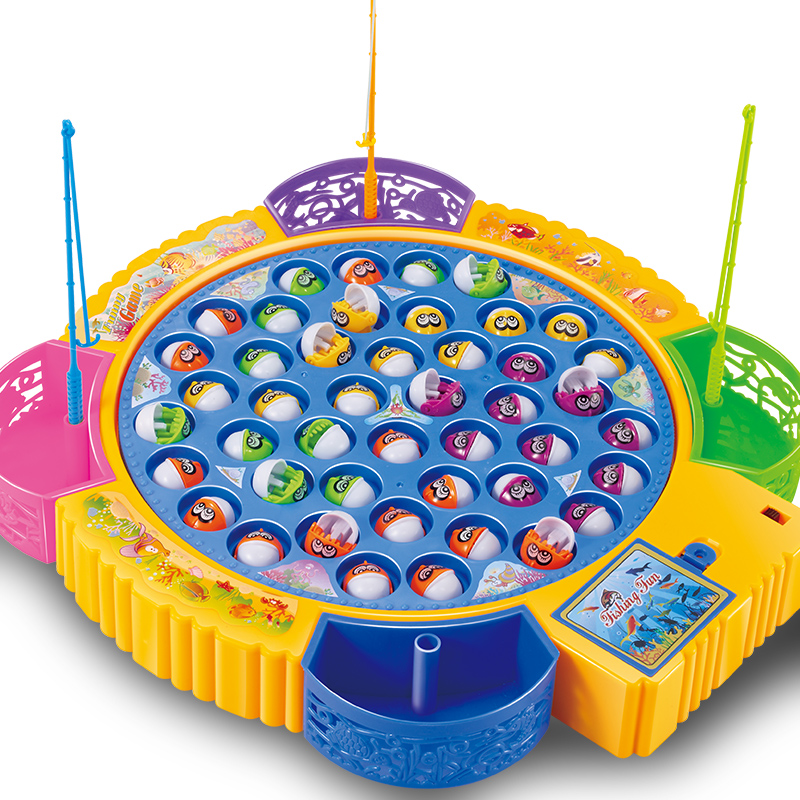 儿童磁性钓鱼玩具 可充电版宝宝早教益智小孩电动钓鱼机鱼池3-6岁产品展示图2