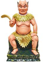 Statue custom-made wood carving statues custom-made camphor wood carving fairy male five-grain Emperor Shennong the Great