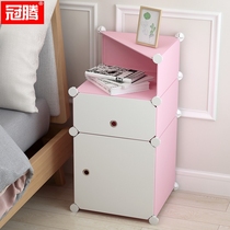Bedside cabinet plastic drawer type bedside cabinet narrow cabinet seam combination storage cabinet storage cabinet storage cabinet