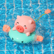 Baby bath toys Children play water sprayable pigs little yellow duck baby swimming turtle to play with water boy girl