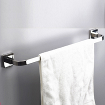 German high-grade bathroom round towel single pole 304 stainless steel bath towel rack hardware pendant-free