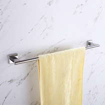 New German High-end Towel Single Pole Fur Towel Rack Bath Towel Rack 304 Stainless Steel Round Bathroom Pendant Free From Punching
