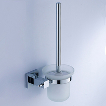 German all copper solid high-grade toilet toilet brush holder toilet brush toilet Cup bathroom pendant free of punching