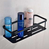 German Plated Black Bathroom Shelve Square Board Basket 304 Stainless Steel Body Wash shower Shelf Shampoo Shelf 300mm