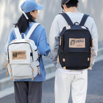 Large Capacity School Bag Mens Original Niche Design Sense High School Junior College Student Campus Casual Travel Double Shoulder Bag Woman