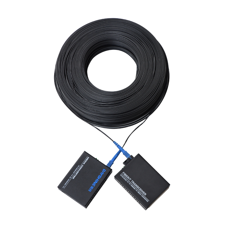 fiber optic cable sheathed fiber optic cable single-mode sc jumper gigabit outdoor network carrier-grade single core 100 meters 200 meters 300 meters 400 meters 500 meters three steel wire outdoor sheathed cables make joints