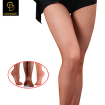 Latin dance net socks Dance net socks Latin dance shoes Matching Latin dance clothes accessories Show thin caramel performance competition