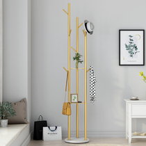 Marble Easy clothes hanger floor bedroom clothes hat rack small clothes rack hanging bag rack home iron art hanging clothes hanger