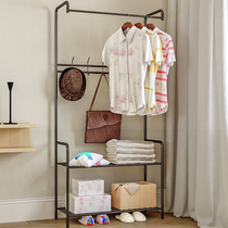 Yast coat rack Floor-to-ceiling bedroom hanger Simple clothes rack Home economy wrought iron rack