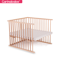 Carinababe crib becomes childrens bed accessories Beech solid wood can be used until the baby is 8 years old
