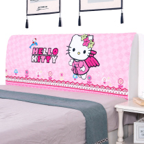 Cloth cotton bed Hood 1 2 M solid wood 18 m bedside protective cover thickened 1 5 European leather bed hood cover