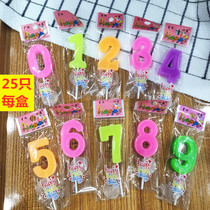 Digital candle first birthday cake digital candle medium number birthday candle cake decoration candle 25