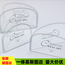 Triangle Mousse edge 6 inch 8 inch Cut cake Cake Triangle Tocey Point Cut Transparent Bottom To Hard Edge Spacer
