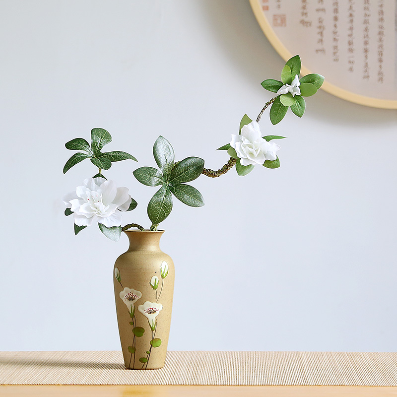 New Chinese style ceramic vase furnishing articles ceramics from I and contracted sitting room TV cabinet table dry flower light key-2 luxury decoration