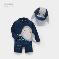 Baby swimsuit male baby long-sleeved sunscreen children's swimsuit swimsuit beach swimsuit boy swimsuit summer