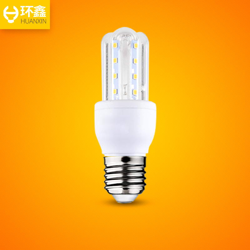 LED玉米灯暖白E14小螺口E27家用暖黄高亮U型led节能灯泡照明光源产品展示图2