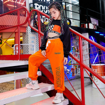 Girl Jazz Street Dance Choking Suit Girl Hip Hop Hiphop Costume Children Stage Walk Show Reveal
