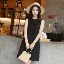 2020 Spring dress womens fashion red dress temperament thin sleeveless straight skirt summer skirt