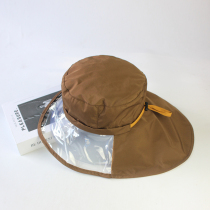 Exit Japan Single Summer Rain-Proof Fisherman Hat Woman Outdoor neck-in-the-sun Sun Hat Summer Sun Hat Lady