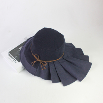Export Japan Single Summer Sun Protection Fisherman Hat Womens Anti-UV Protection Neck Basin Hat Summer Casual Sun Hat Lady