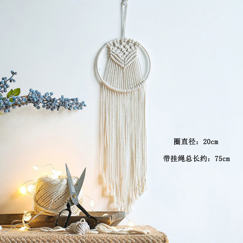 dreamcatcher large ornaments wedding wedding props decorations white feather pendants make up dream net creative handmade wall hanging