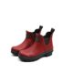 Clearance plus velvet rain boots winter style low-top women students youth casual rain boots non-slip women's short-tube Chelsea rain boots