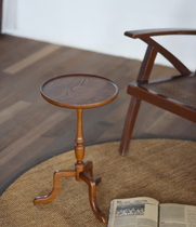 Medieval warehouse solid wood small coffee table round a few corners a few American retro side a few bedside home furniture racks French style