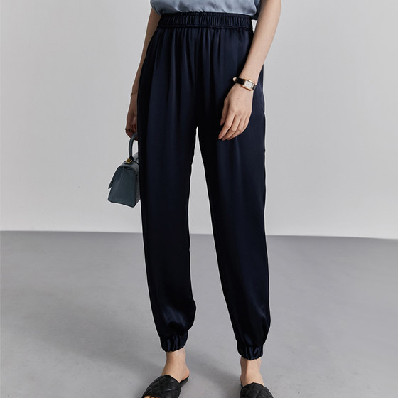 New spring and summer imported satin acetate pants high-waisted slim and versatile silk loose pencil pants for women
New spring and summer imported satin acetate pants high-waisted slim and versatile silk loose pencil pants for women