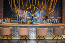 Glass brick transparent square partition wall Crystal brick bar landscape creative rectangular homestay sales background wall