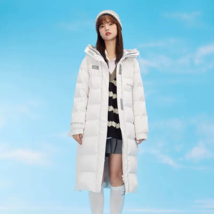 高梵2022年冬季新款羽绒服女长款过膝面包服韩版时尚大码加厚外套