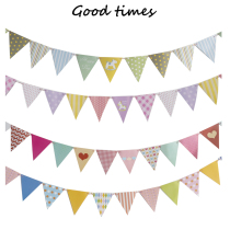 ins net red birthday decorations pull flags pull-flags pull-balloons background wall male girls birthday party scene arrangement