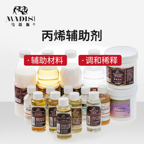 Matisse Acrylic brightener Coloring aid Dama varnish Acrylic slow-drying medium Propylene blending liquid diluent Toning oil Tasteless Turpentine painting auxiliary material