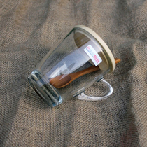 White-collar favorite ocean ocean Thailand imported transparent glass with lid has a heat-resistant water coffee cup