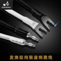 Odin pure silver jumper HiFi speaker cross-line high-bass sound bridge audio horn fever wire