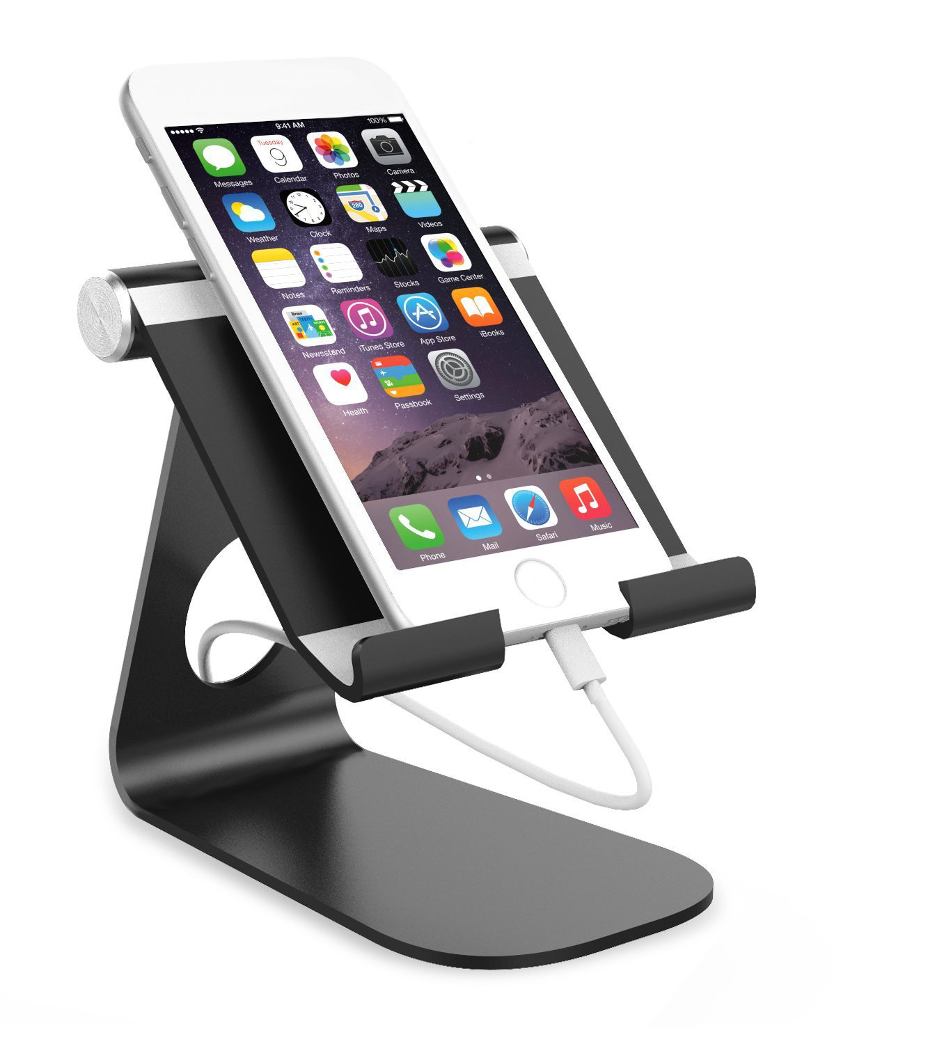 metal mobile phone stand desktop ipad tablet stand bedside multi-functional apple live universal