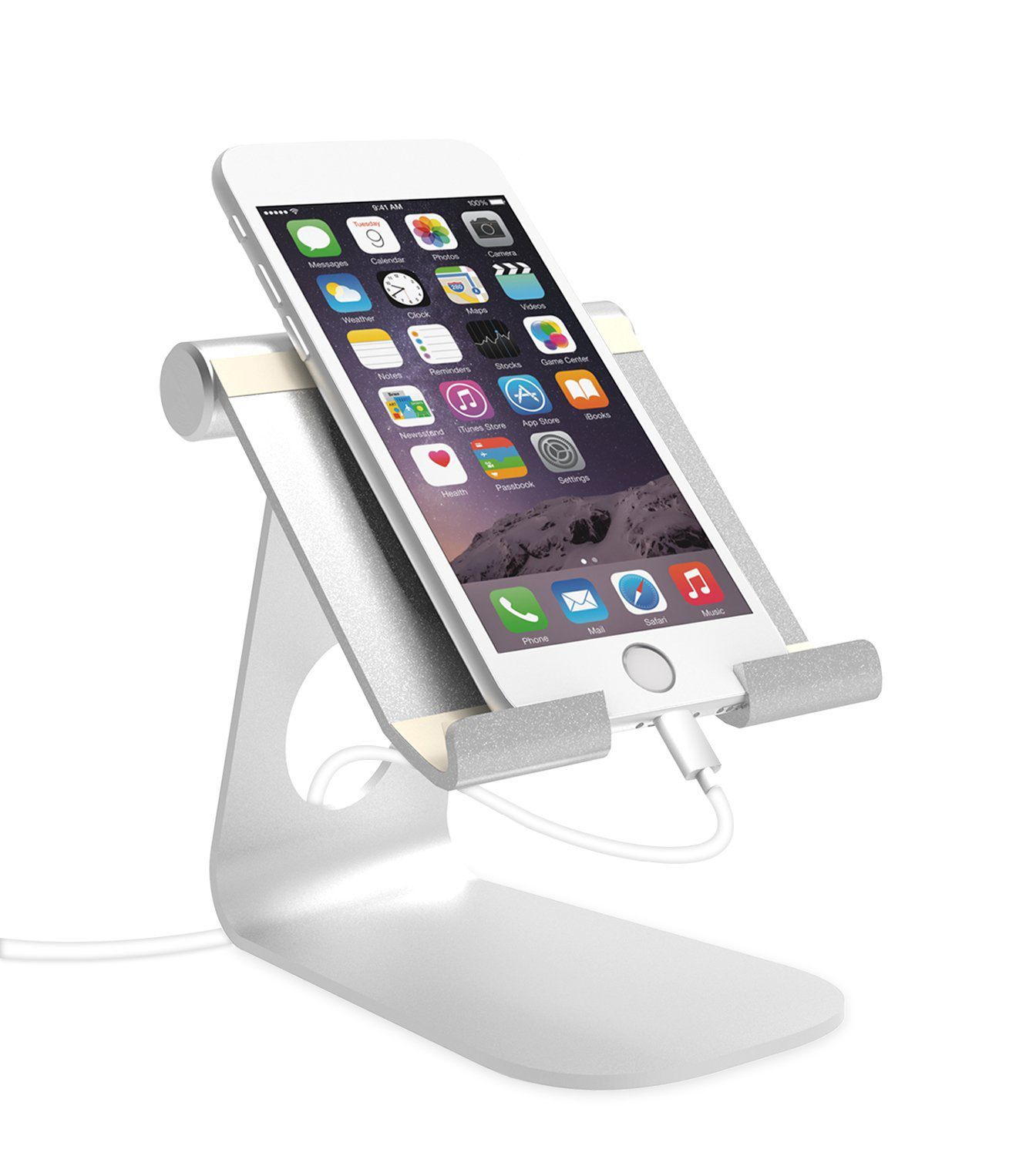 metal mobile phone stand desktop ipad tablet stand bedside multi-functional apple live universal