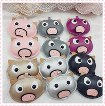 1304 multicolor cute handmade leather cartoon bag keychain pendant diy handmade material accessories