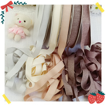028 The whole roll Korean model is about 100 yards 1 9cm cotton belt with diy bow hair accessories