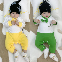 Newborn baby conjoined clothes autumn Net red cute super cute young children ha clothes autumn winter climbing clothes female baby spring and autumn clothes