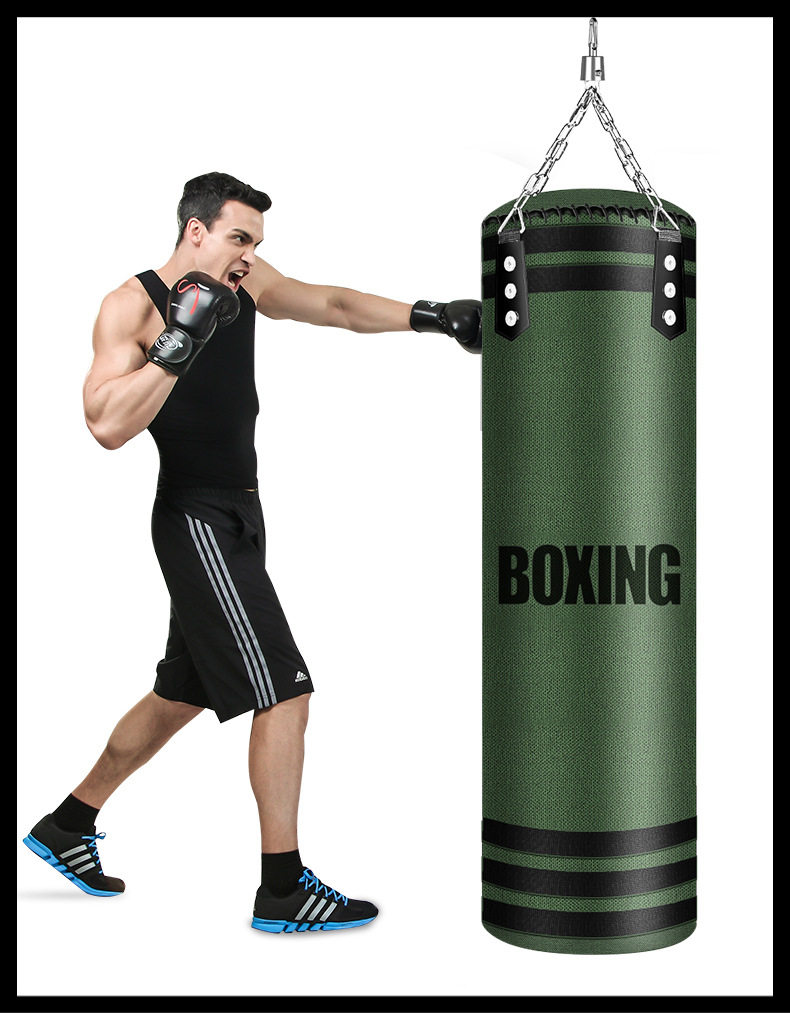 【实心】沙袋散打吊式家用成人拳击儿童跆拳道健身训练器材挂沙包