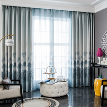 New Chinese style pastoral Chinese curtains blackout Chinese study high-grade atmosphere fresh literature living room bedroom modern