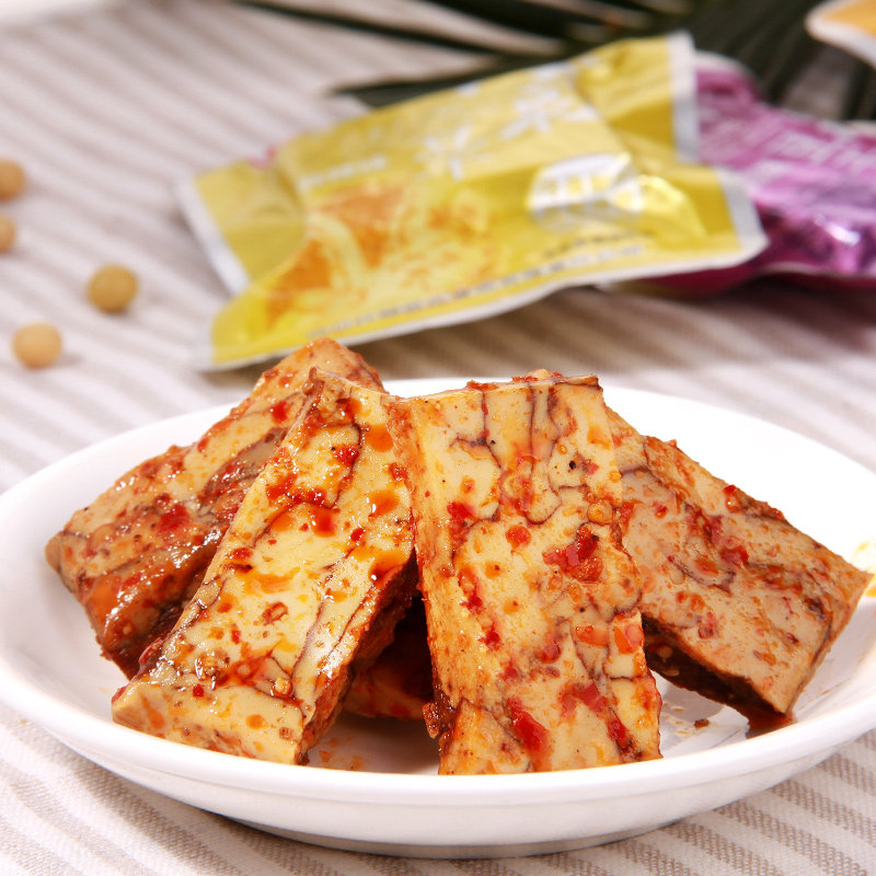 但氏冷泉花豆干580g 豆腐干零食小吃香辣味小包装零食散装多口味