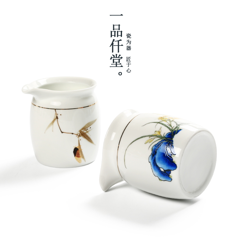 Yipin micky fair hall ceramic cup hand - made paint kung fu tea set and cup and cup, porcelain tea tea accessories