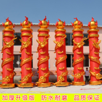 6 8 meters red dragon lantern column gas mold inflatable column arch opening celebration advertising rainbow door